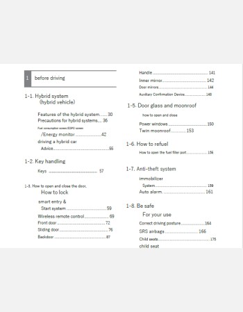 toyota alphard 2013-2014 owners manual in english